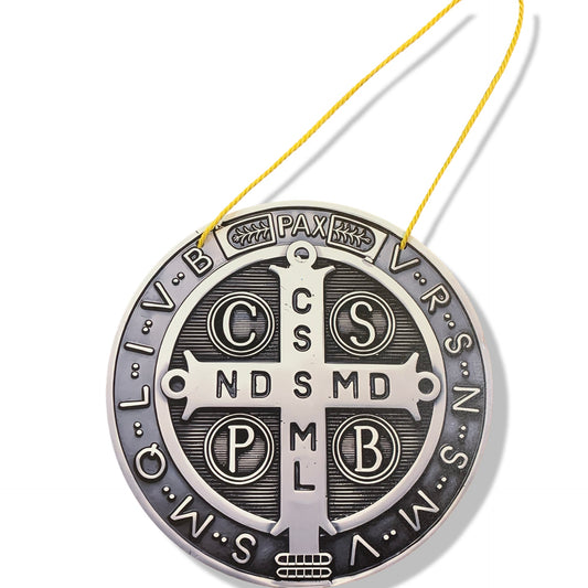 Large St. Benedict Hanging Wall Plaque