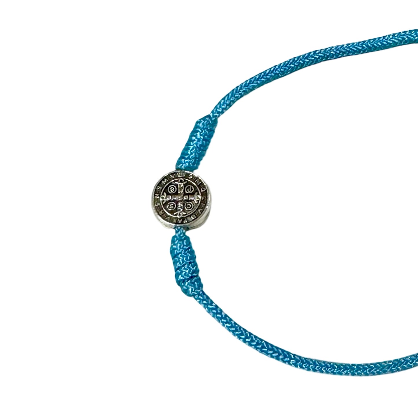 St. Benedict Medal Cord Bracelet of Assorted Colors