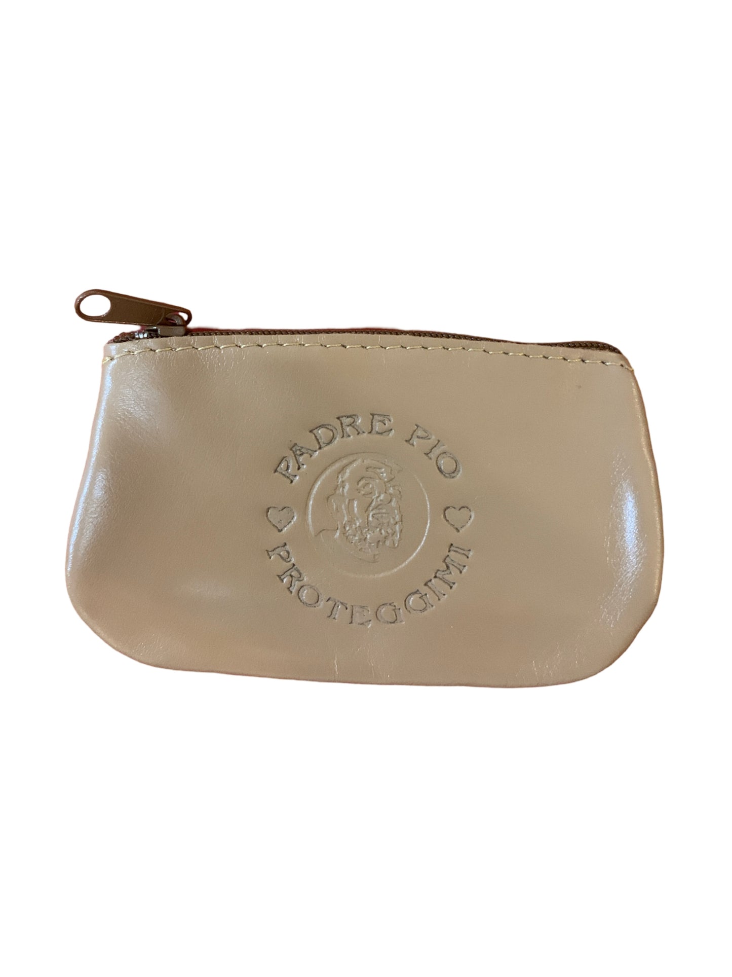 Leather Padre Pio Pouch