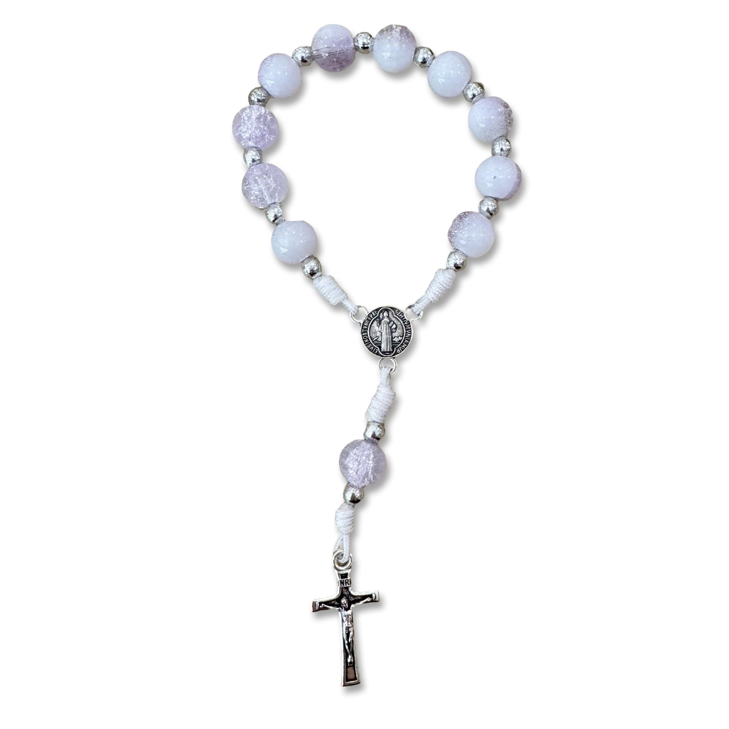 Sparkly St. Benedict Decade Rosary