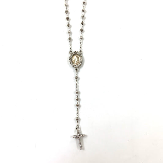 Miraculous Medal Rosary Necklace