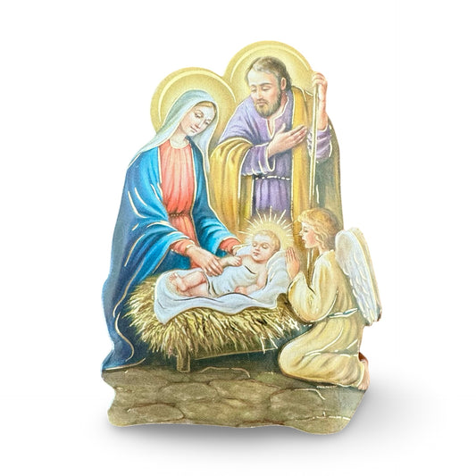 Nativity with Adoring Angel Standing Image with Magnet