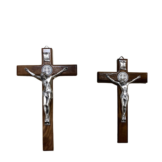 Natural Brown St. Benedict Crucifix