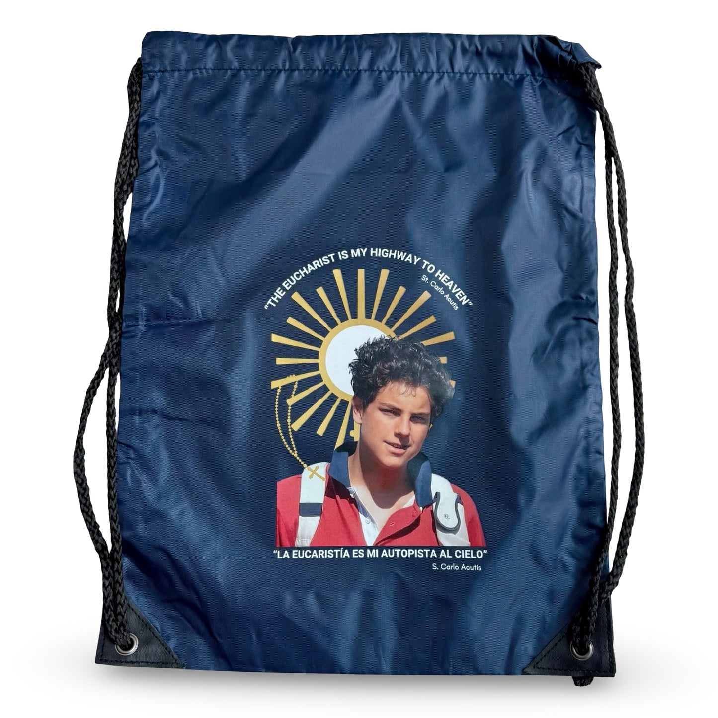 St. Carlo Acutis Drawstring Bag