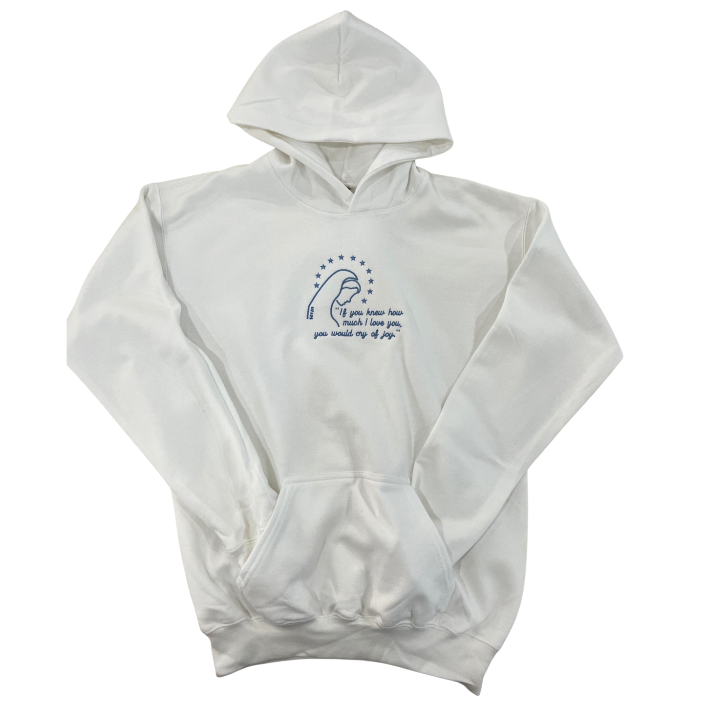 Love of Our Lady Embroidered Hoodies for Kids by SCTJM
