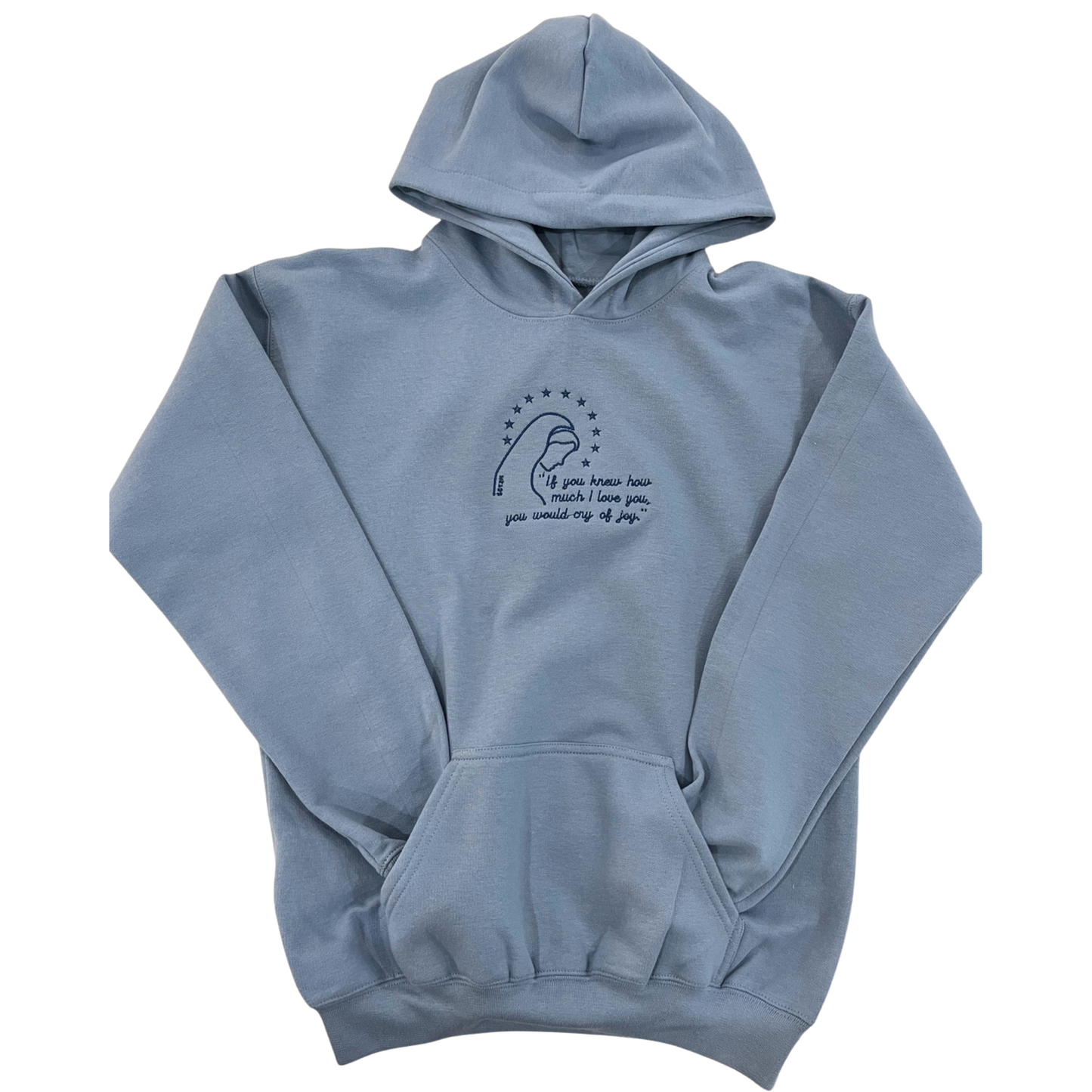Love of Our Lady Embroidered Hoodies for Kids by SCTJM
