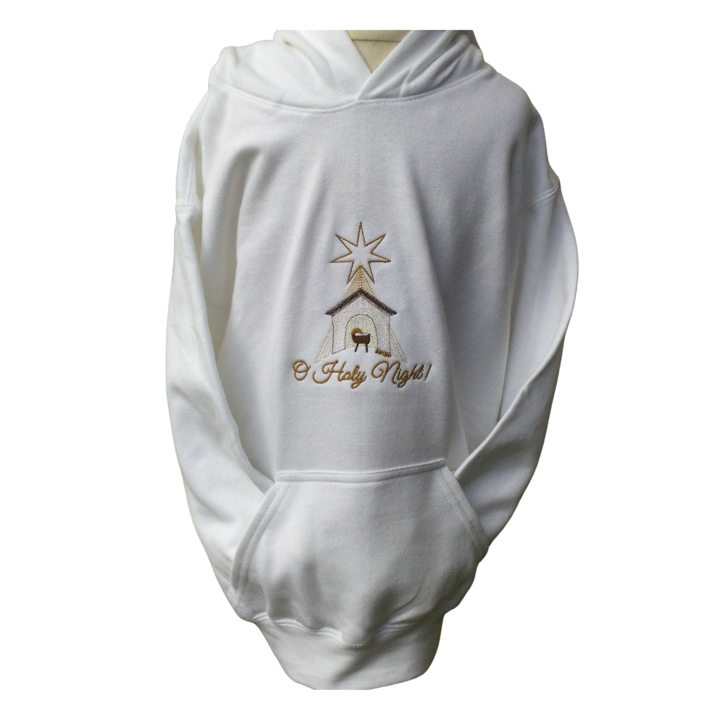 "O Holy Night" Embroidered Hoodies for Kids by SCTJM