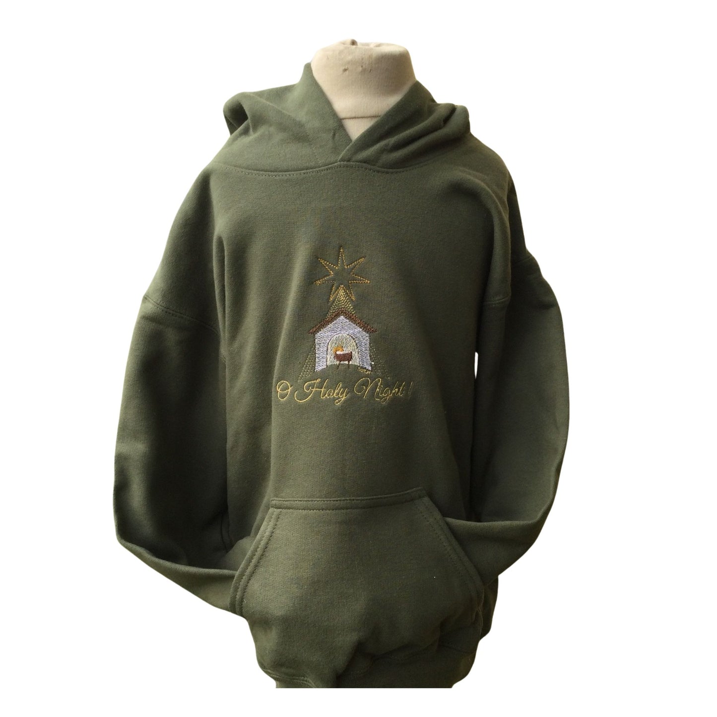 "O Holy Night" Embroidered Hoodies for Kids by SCTJM