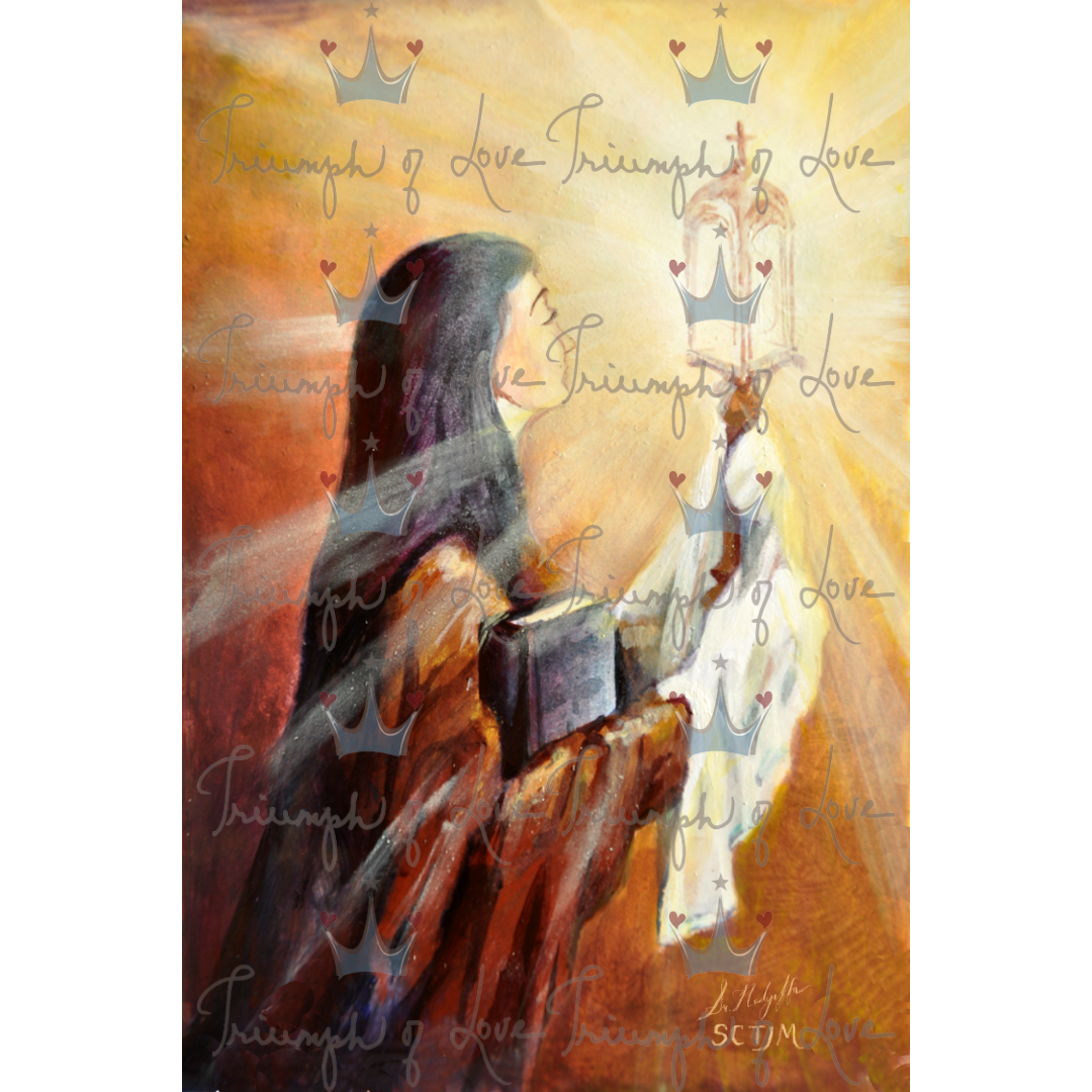 Original St. Clare Color Print by SCTJM – Triumph of Love