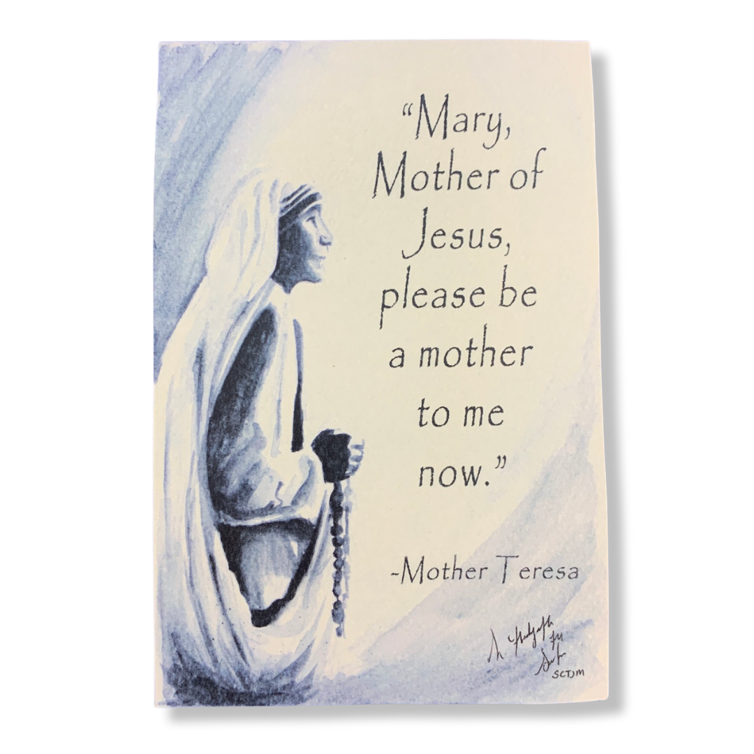 Original St. Teresa of Calcutta “Mary, My Mother” Print by SCTJM