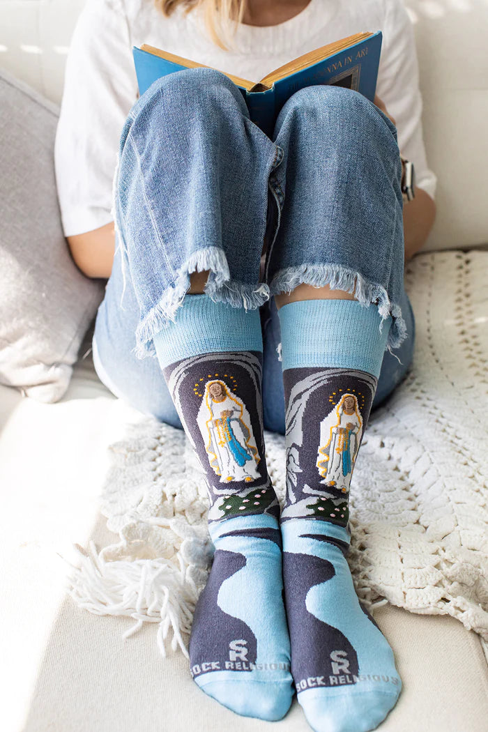 Our Lady of Lourdes Socks