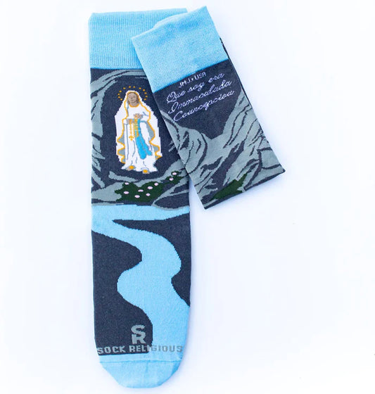 Our Lady of Lourdes Socks