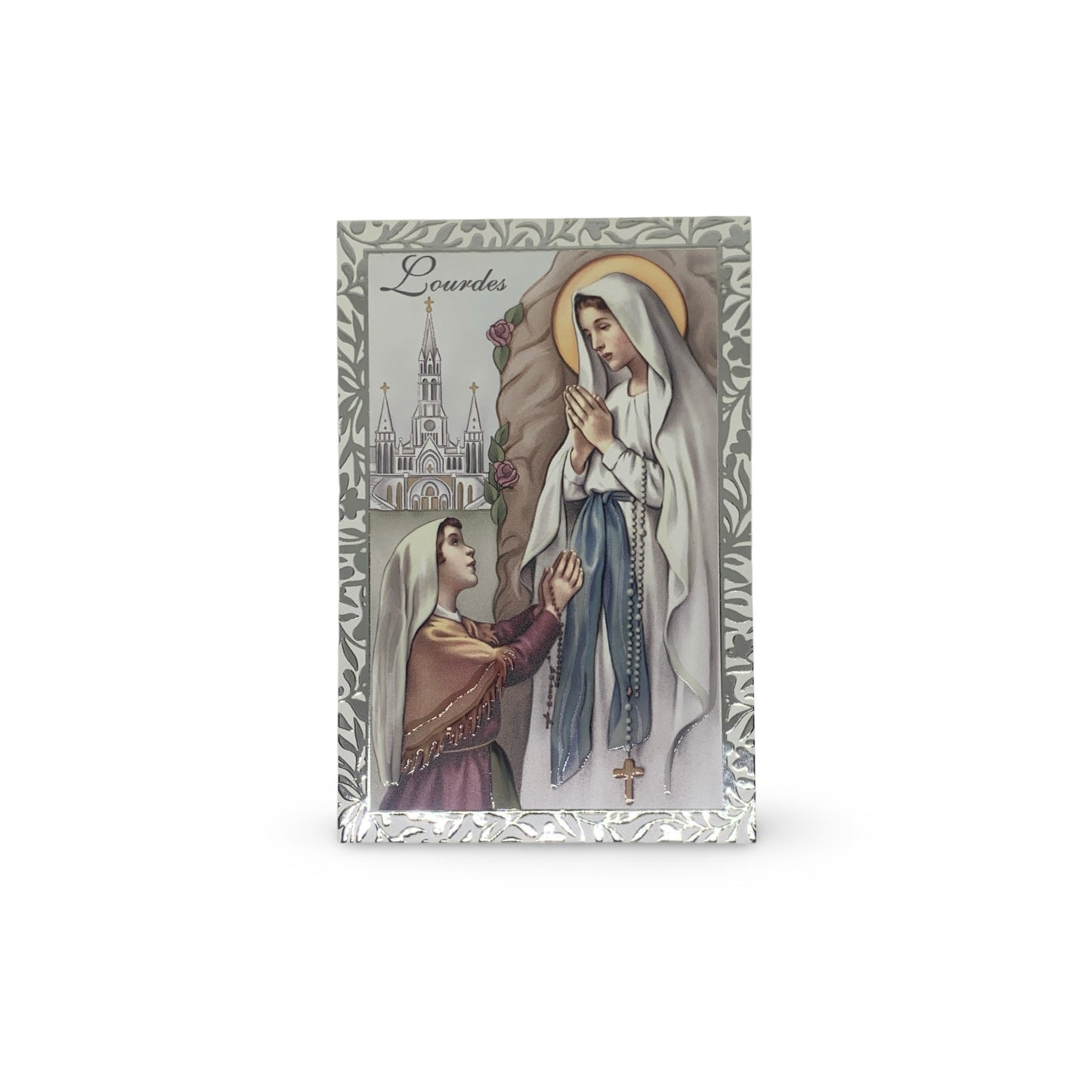 Our Lady of Lourdes and St. Bernadette Standing Image
