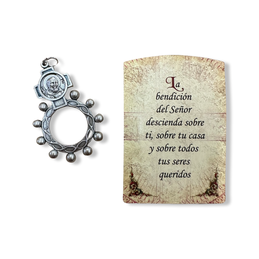 Padre Pio Decade Ring Rosary