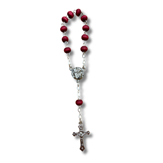 Padre Pio Rose Petal Decade Rosary
