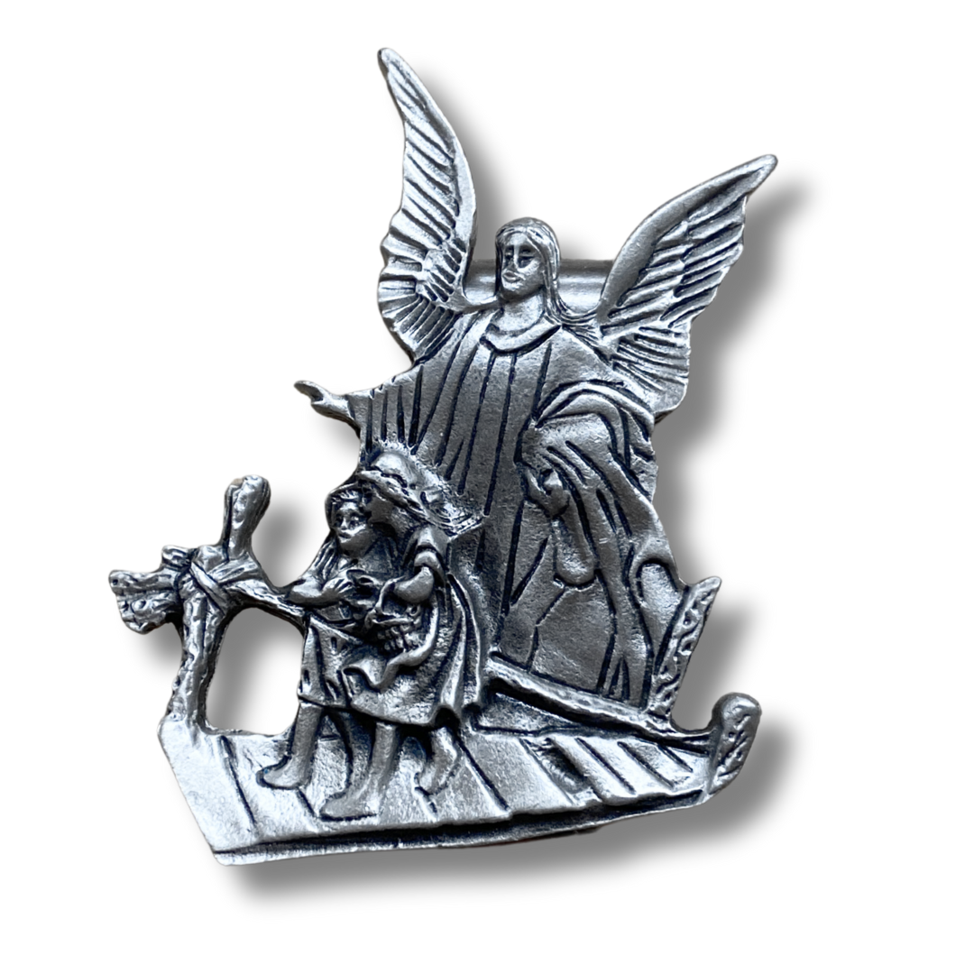 Pewter Guardian Angel Car Visor Clip