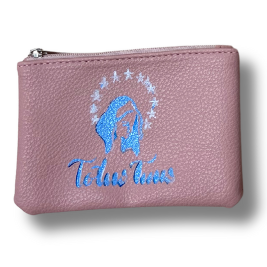 Hand-Painted Totus Tuus Pouch