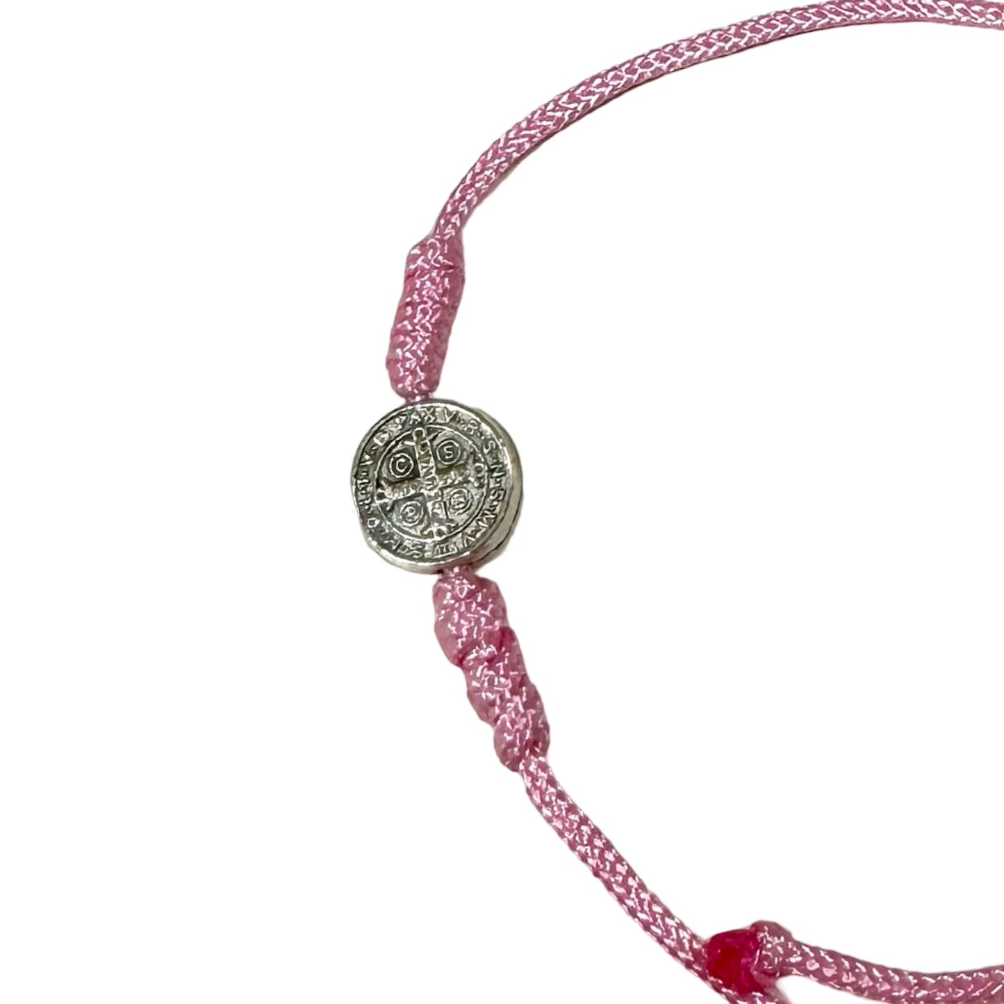St. Benedict Medal Cord Bracelet of Assorted Colors