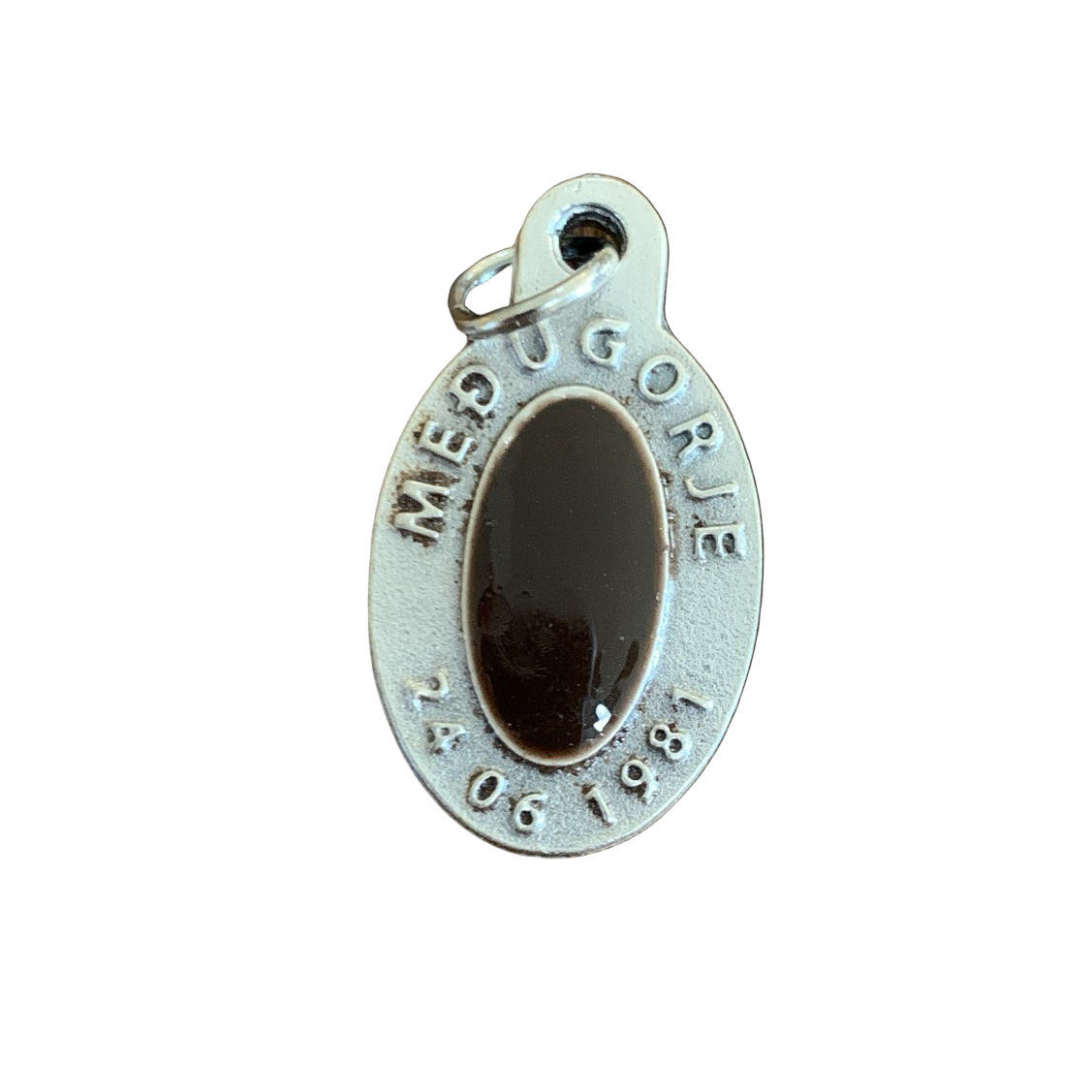 Queen of Peace Medal with Holy Soil