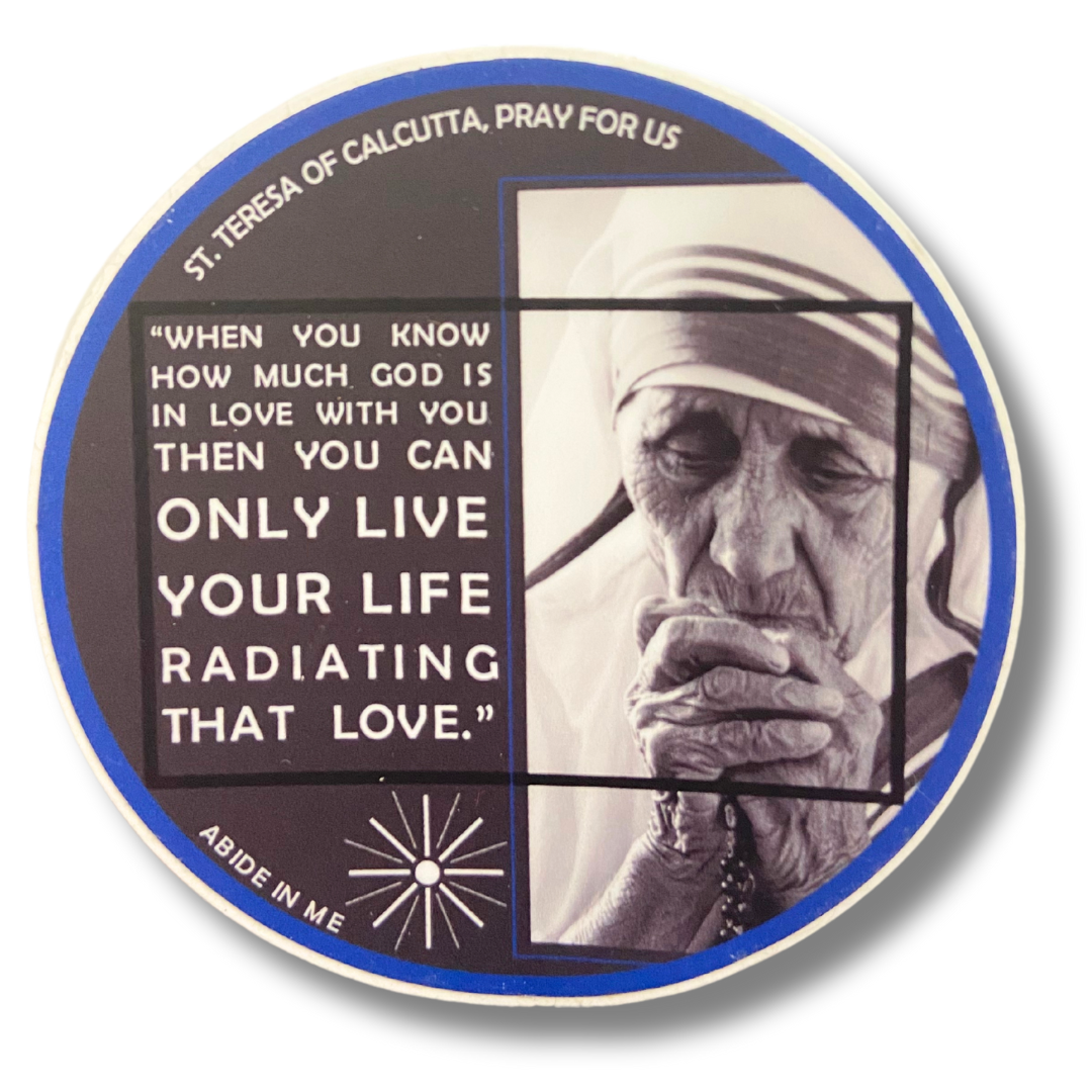 "Radiating Love" St. Mother Teresa Sticker