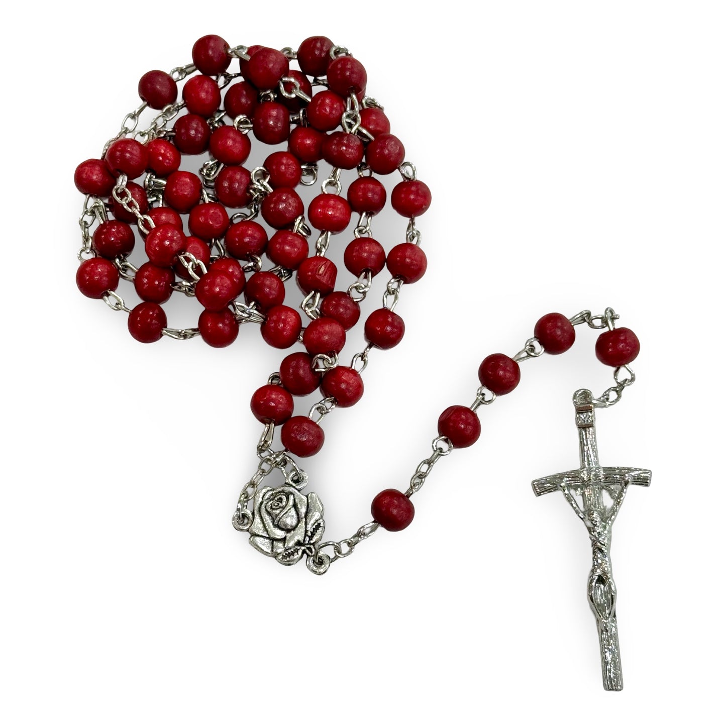 Red Rose St. Rita Rosary