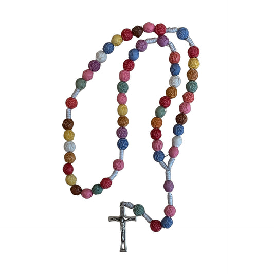 Rose Beaded Roary of Assorted Colors