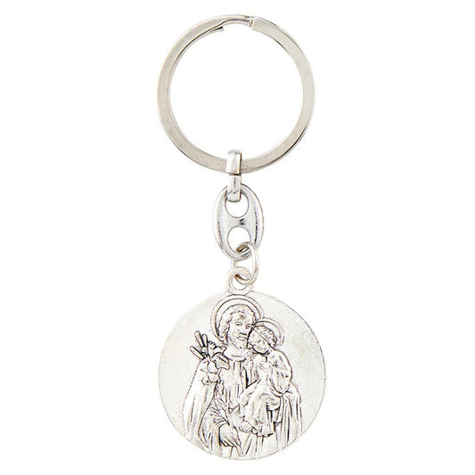 Round St. Joseph Keychain