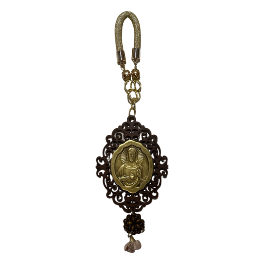 Sacred Heart and Our Lady of Guadalupe Door Hanger
