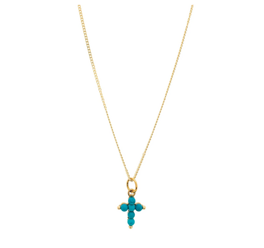 "TINY" CROSS Turquoise