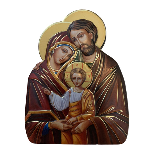 Silhouette Holy Family Standing Icon