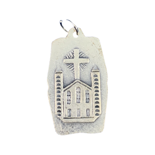 Silver Our Lady Queen Of Peace Medal