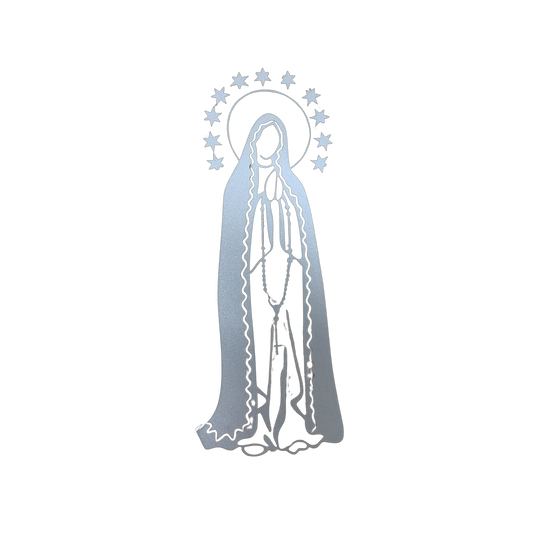 Silver Our Lady Sticker