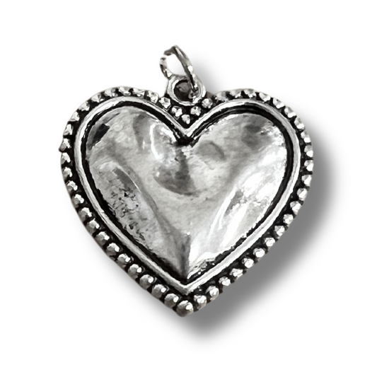 Assorted Silver Heart Pendants