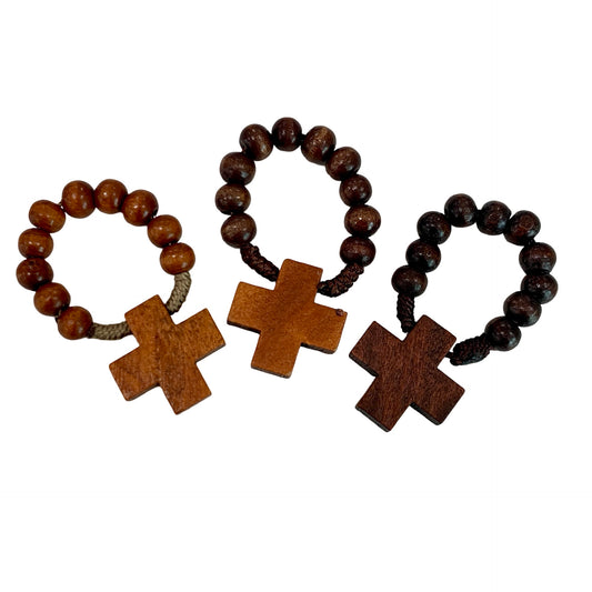 Simple Wooden Rosary Ring