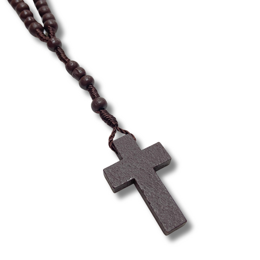 Simply Brown Wood Rosary