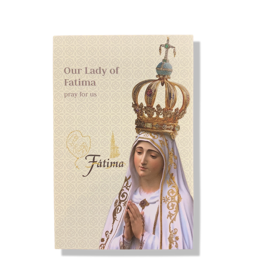 Small Fatima Statue with Holy Card