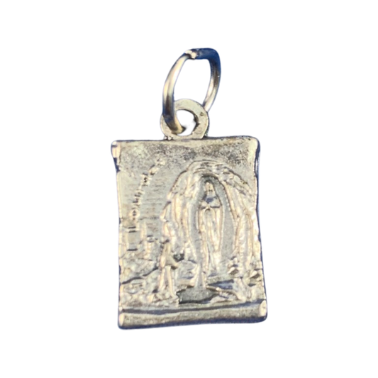 Square Lourdes Medal