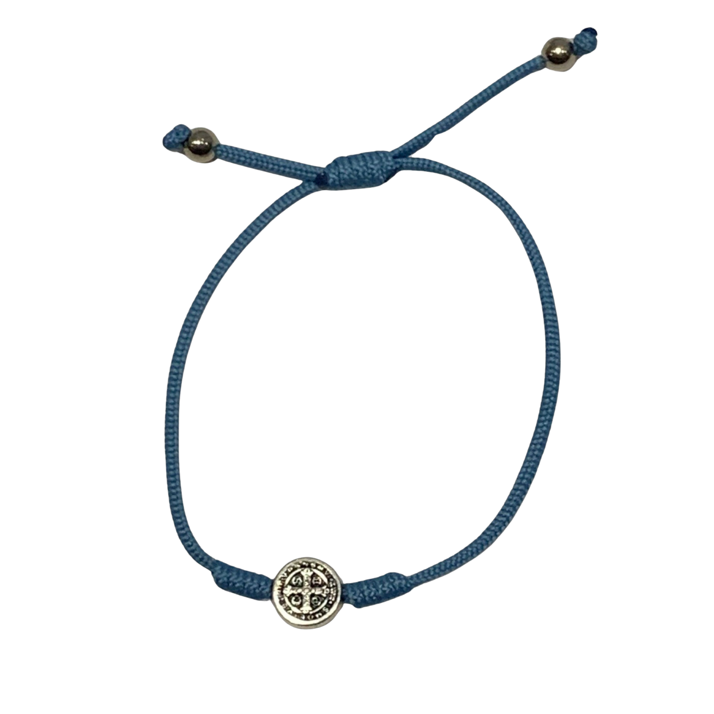 St. Benedict Medal Cord Bracelet of Assorted Colors