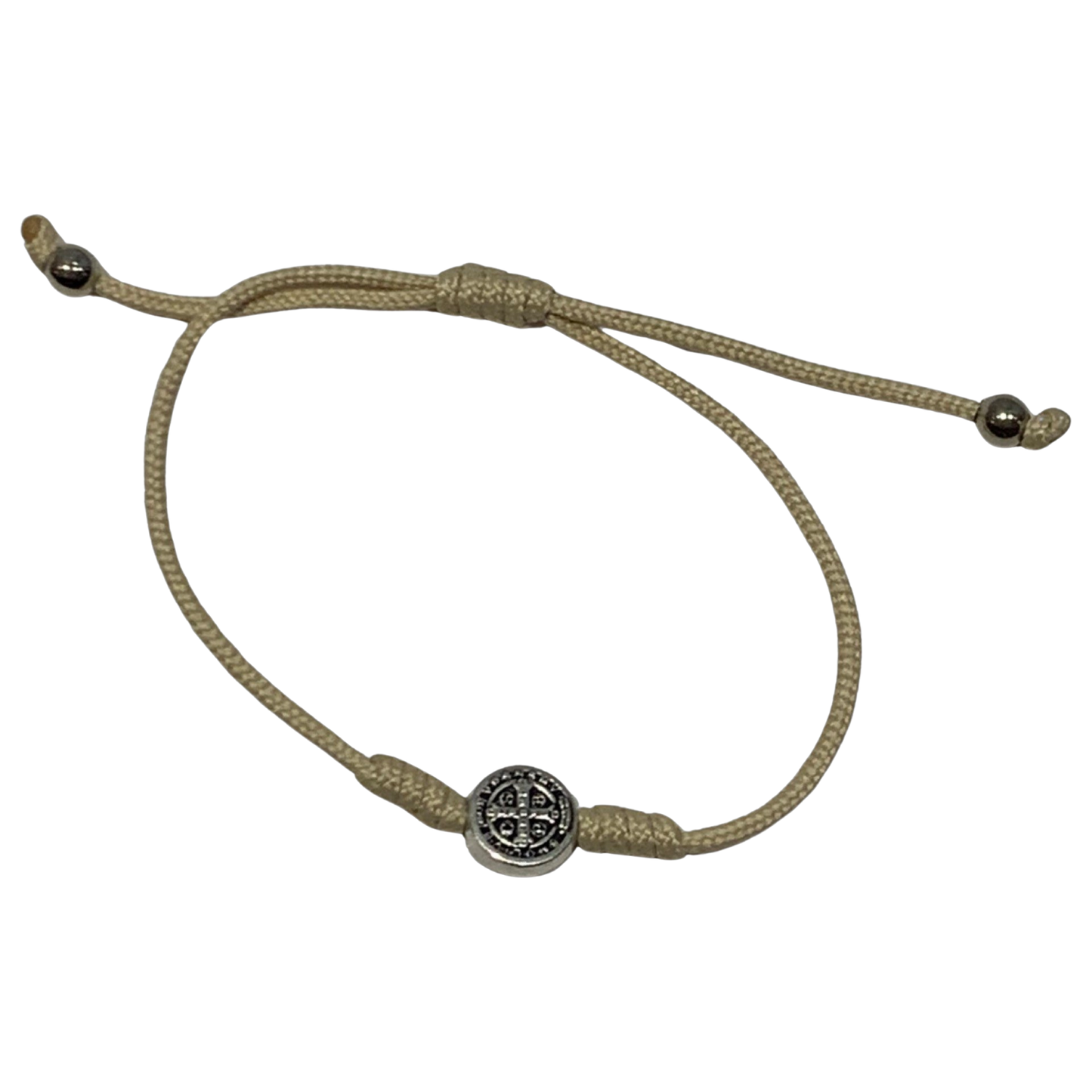St. Benedict Medal Cord Bracelet of Assorted Colors