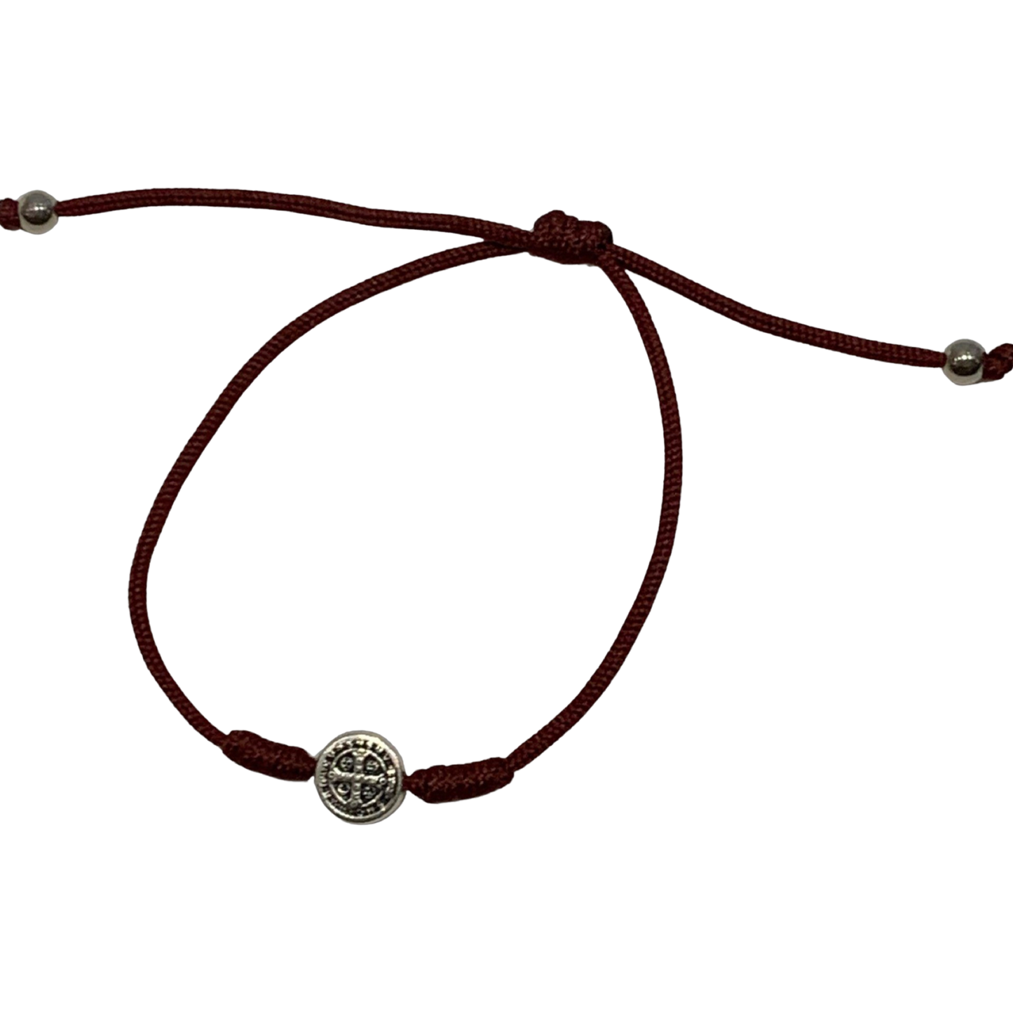 St. Benedict Medal Cord Bracelet of Assorted Colors