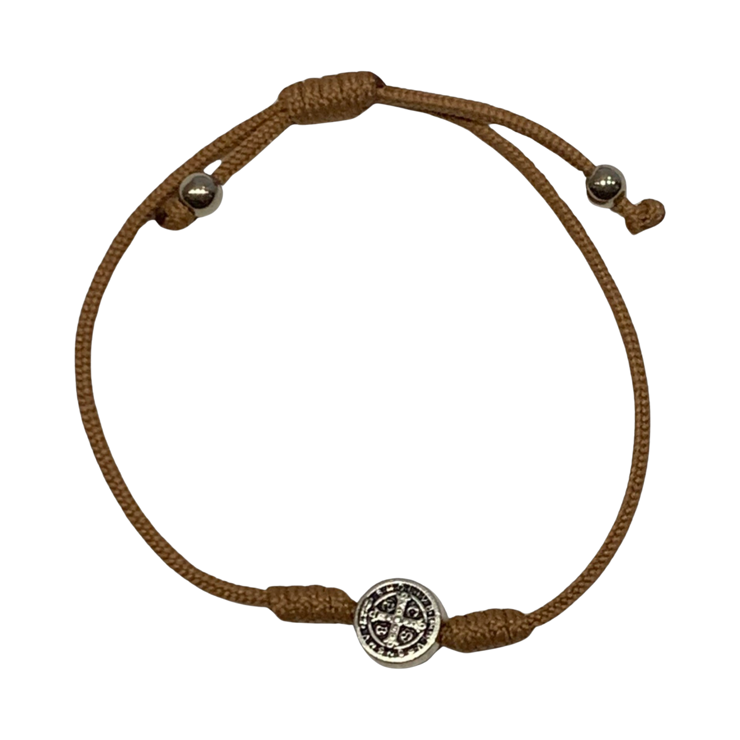 St. Benedict Medal Cord Bracelet of Assorted Colors