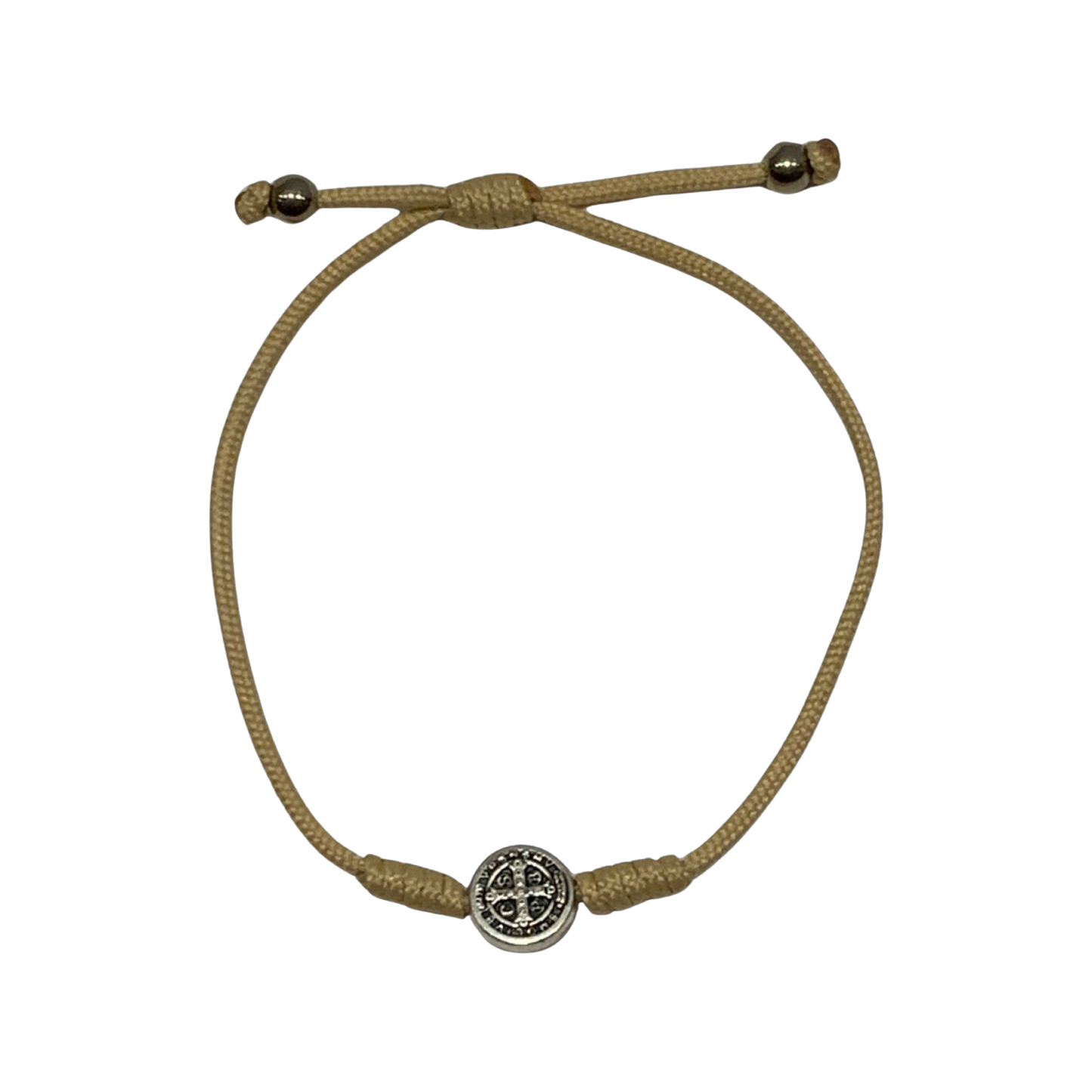 St. Benedict Medal Cord Bracelet of Assorted Colors