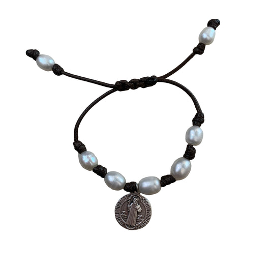 Pearl Beaded Adjustable Bracelet