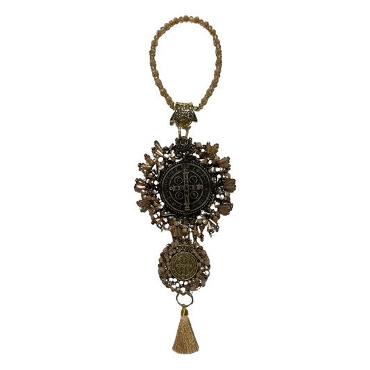St. Benedict Beaded Door Hanger