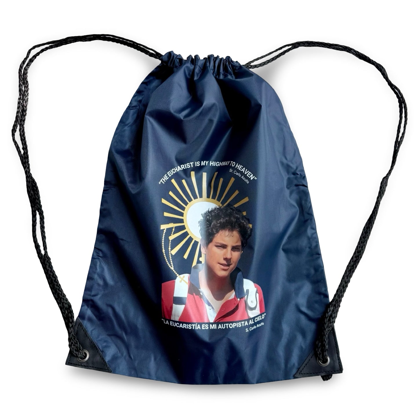 St. Carlo Acutis Drawstring Bag
