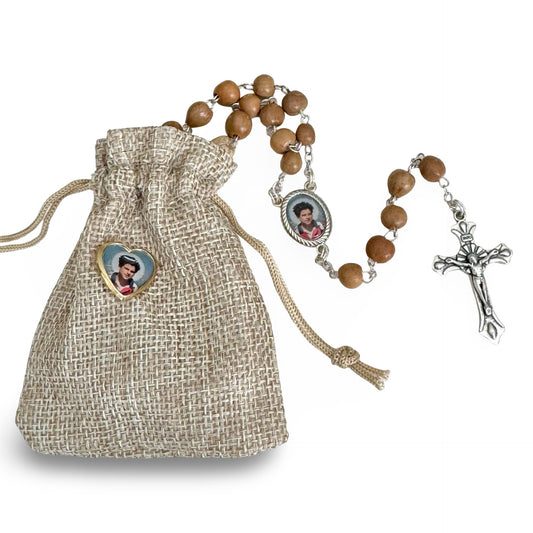 St. Carlo Acutis Rosary with Canvas Bag