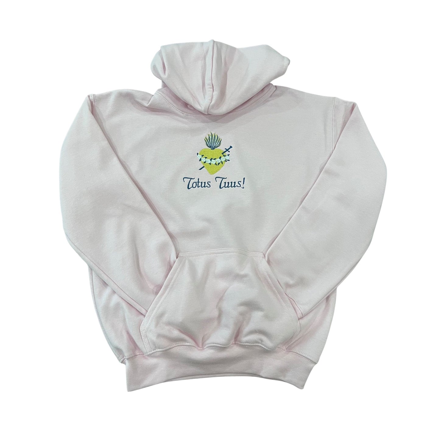 Totus Tuus "M" Embroidered Hoodies for Kids by SCTJM