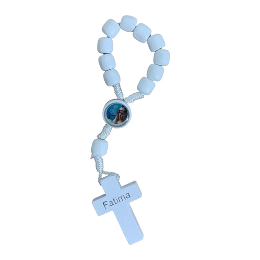 White Fatima Decade Rosary