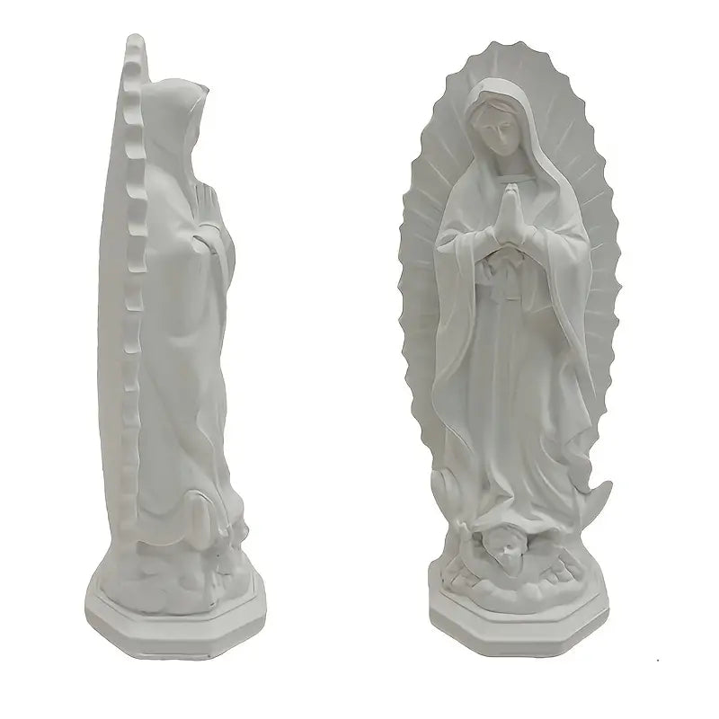 White Our Lady of Guadalupe Statue