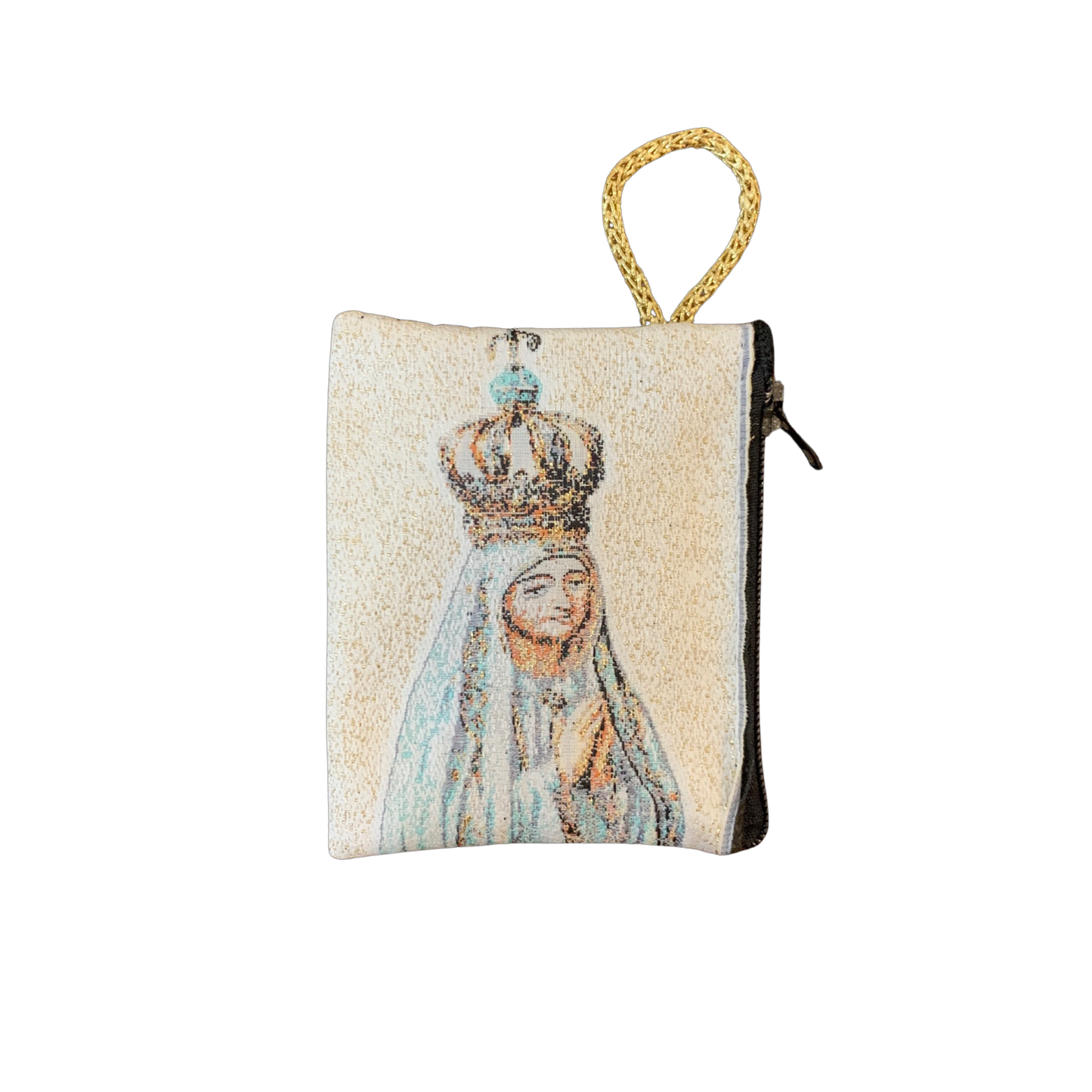 White Our Lady of Fatima Pouch